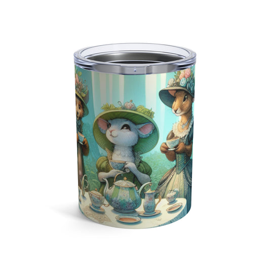 "Fancy Hats and Teacups: A Woodland Tea Party" - The Alien Tumbler 10oz