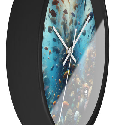 "Glimmering Reef: A Colorful Underwater Wonderland" - The Alien Wall Clock