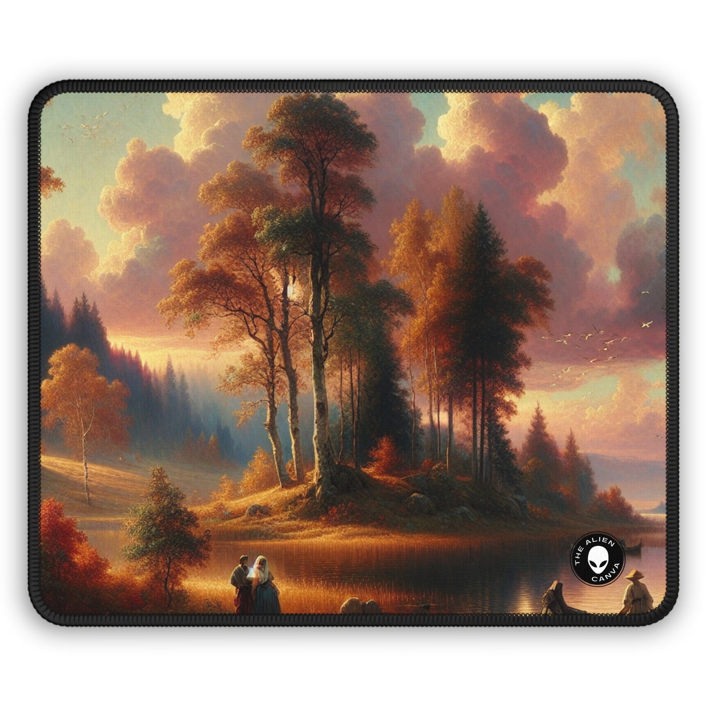 "Whispers of Love in the Enchanted Forest" - The Alien Gaming Mouse Pad Romanticism