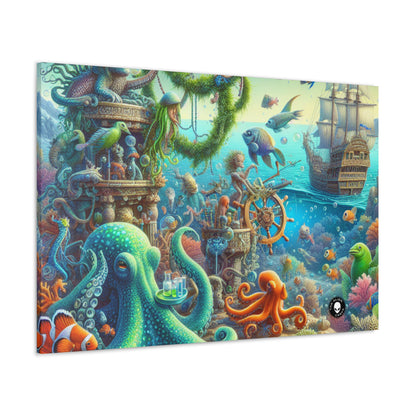 "Fiesta sous-marine" - La toile Alien