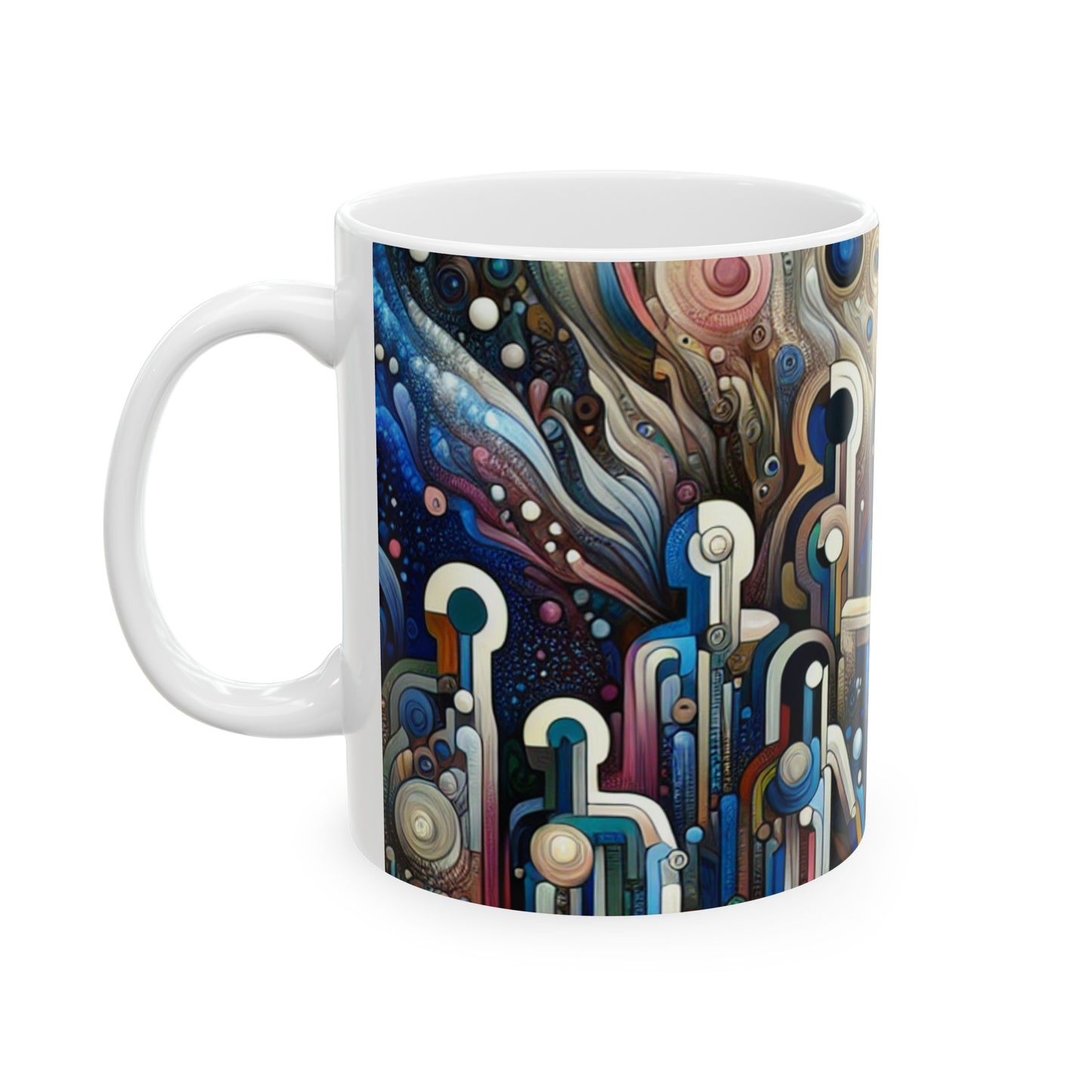 "Divine Elegance: Mannerism-inspired Ballroom of Gods and Goddesses" - The Alien Ceramic Mug 11oz Mannerism