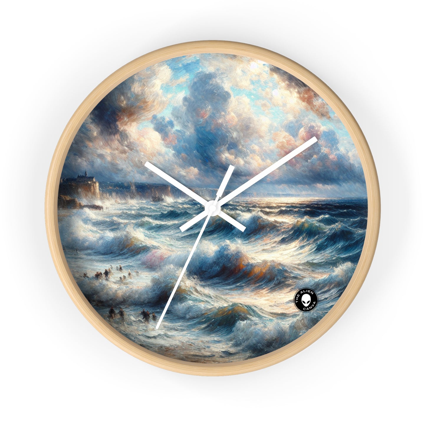 "Storm-Tossed Seas" - L'impressionnisme de l'horloge murale extraterrestre