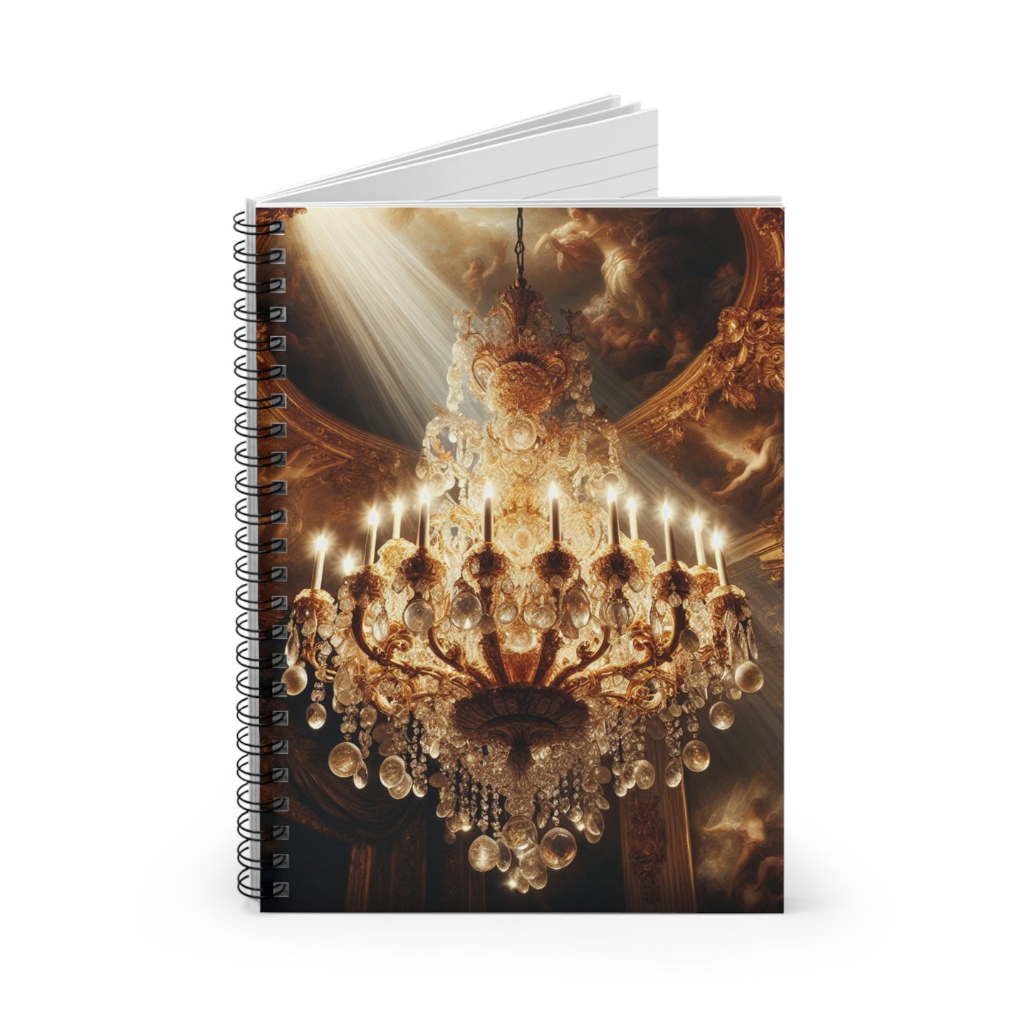 "Esplendor Celestial" - El Alien Cuaderno de Espiral (Línea Rayada) Estilo Barroco