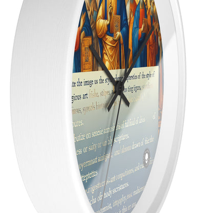 "Forged in Faith: The Journey from Despair to Hope" - The Alien Wall Clock Religious Art