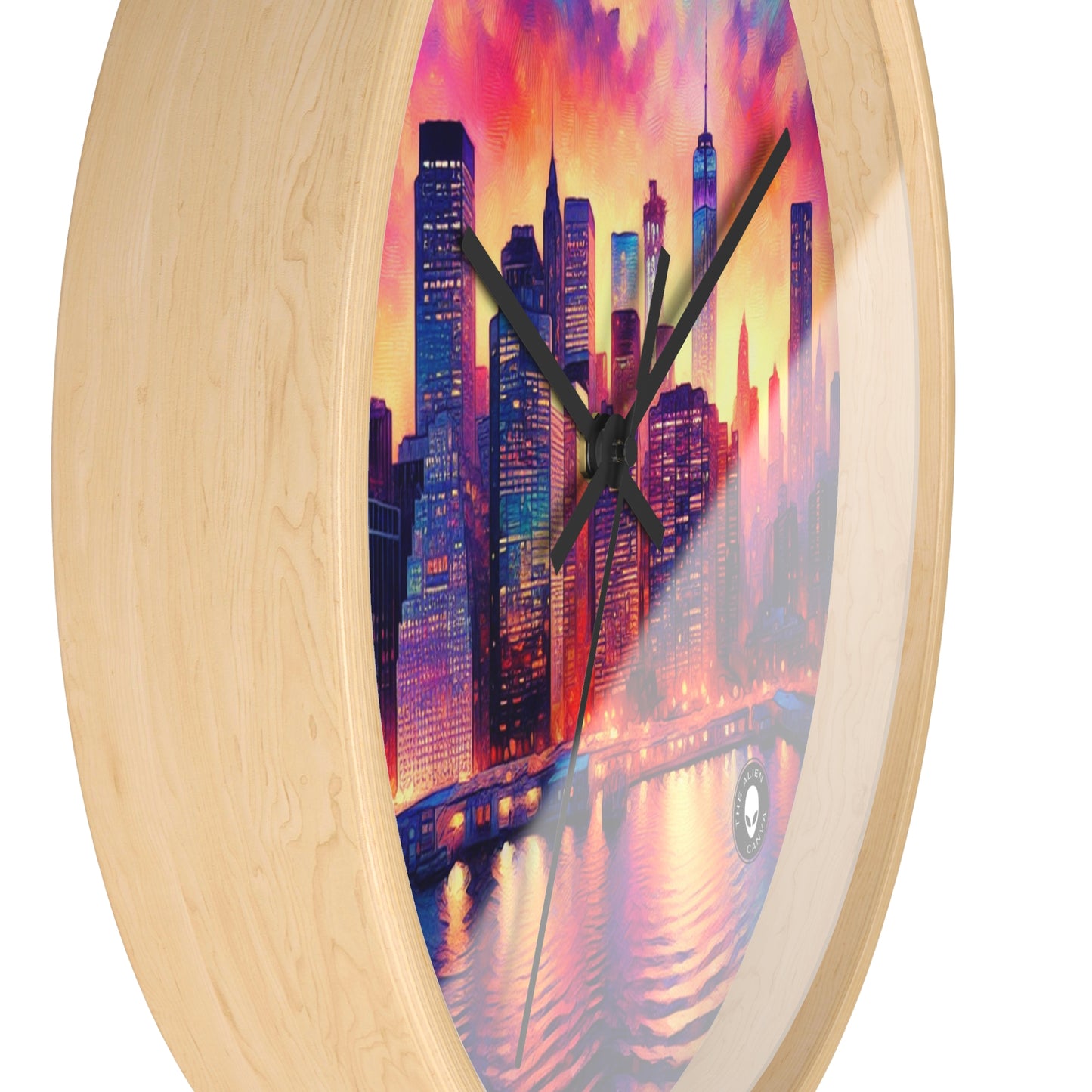 Hidden Oasis: A Spontaneous Impressionism Masterpiece in Vibrant Hues - The Alien Wall Clock Impressionism