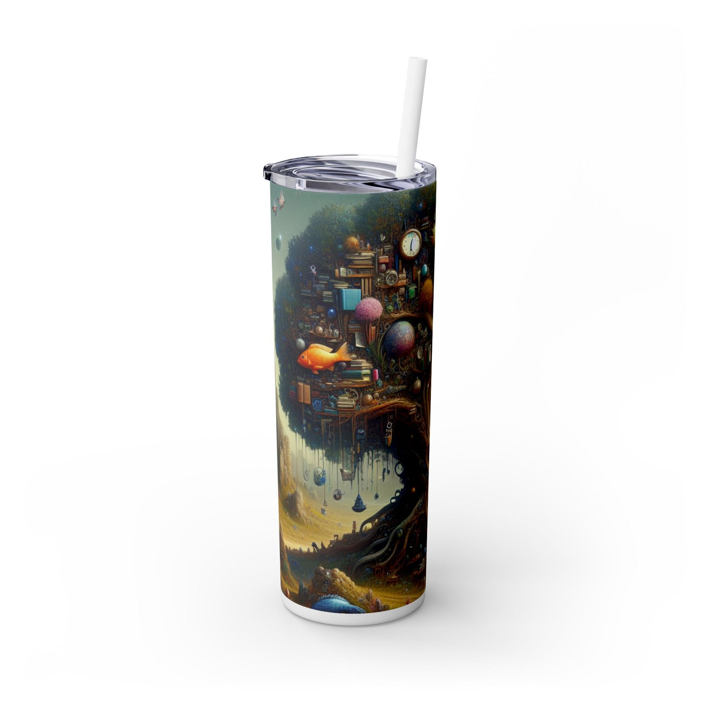 "L'arbre des curiosités" - Le verre fin Alien Maars® avec paille 20 oz