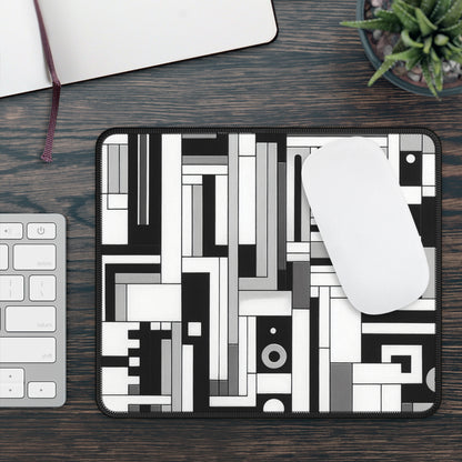 "De Stijl en blanco y negro" - The Alien Gaming Mouse Pad Estilo De Stijl