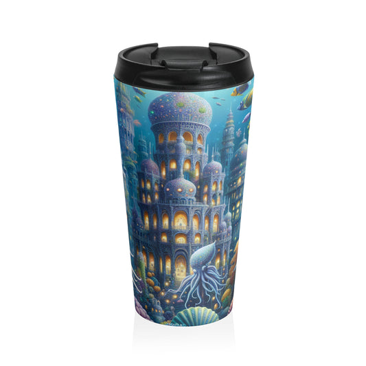 "Enchanting Atlantis: A Harmony of Sea Creatures" - The Alien Stainless Steel Travel Mug