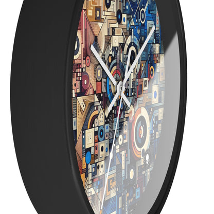 "Connected Hearts: Love in the Digital Age" - The Alien Wall Clock Conceptual Art