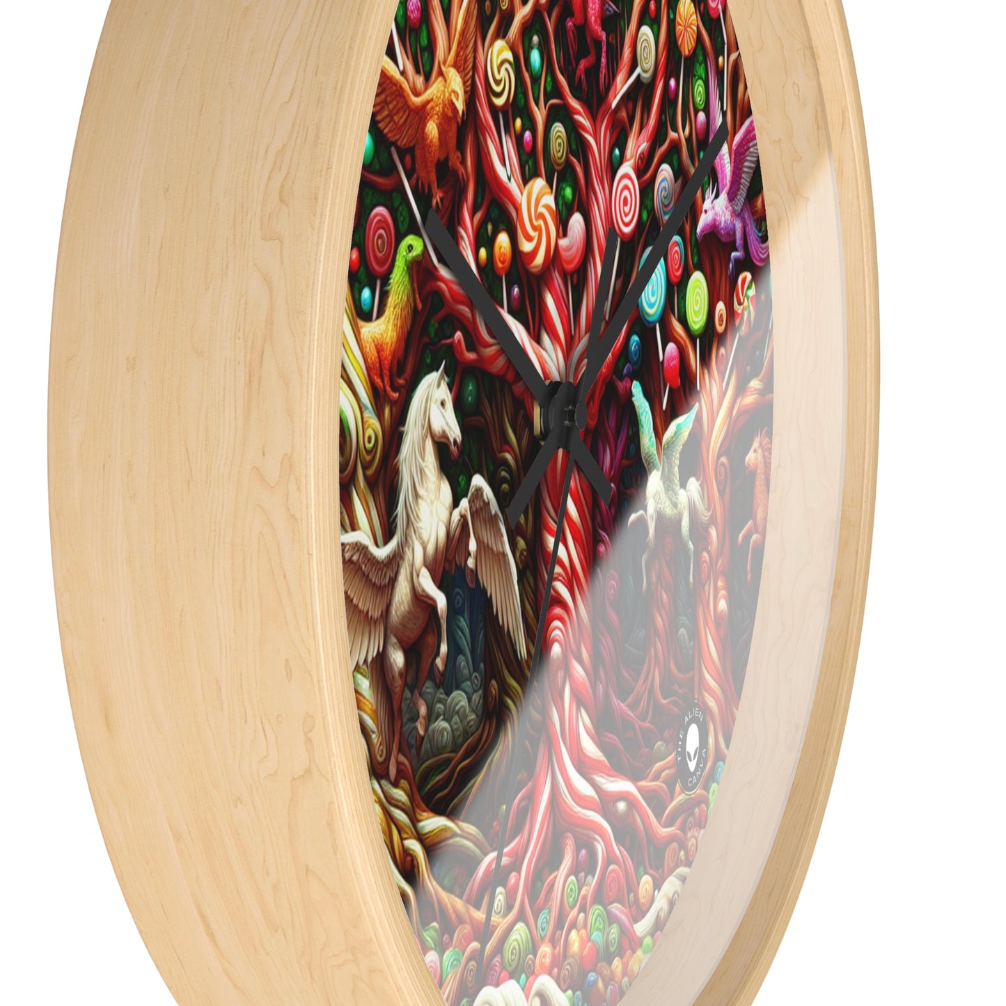 "Sweet Forest Whimsy" - The Alien Wall Clock