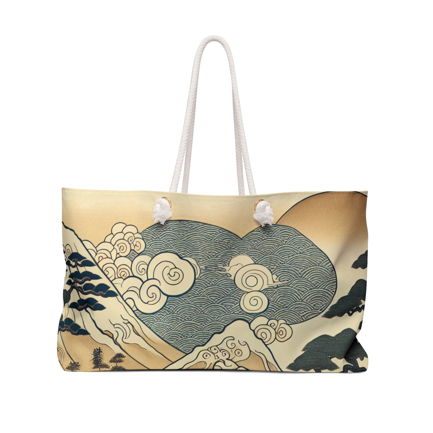 "The Festive Dreams of Edo" - The Alien Weekender Bag Ukiyo-e (Japanese Woodblock Printing)