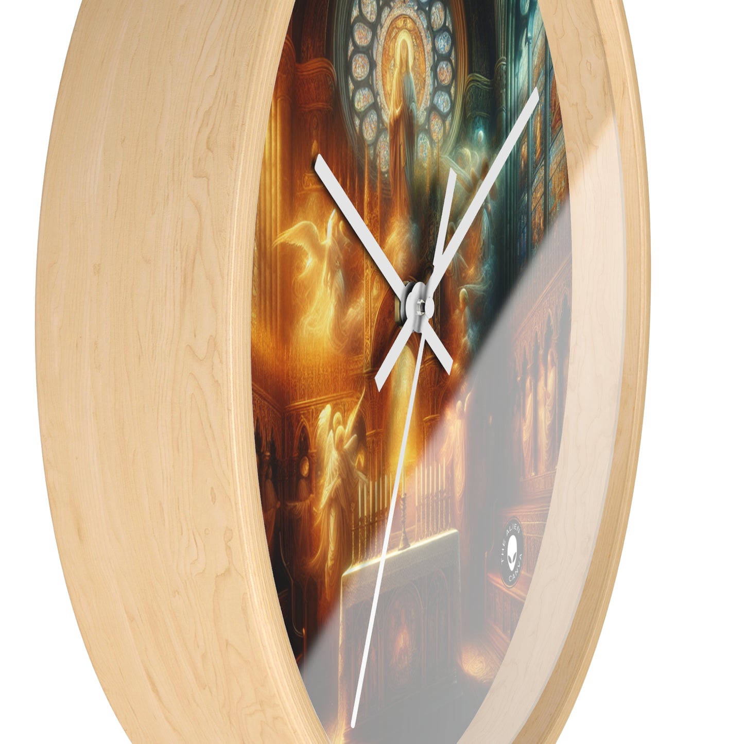 "Armonía de la Fe: Unidad Divina" - El Reloj de Pared Alien Arte Religioso