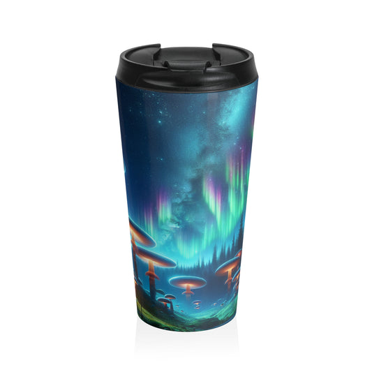 "Enchanted Mushroom Forest" - The Alien Stainless Steel Travel Mug