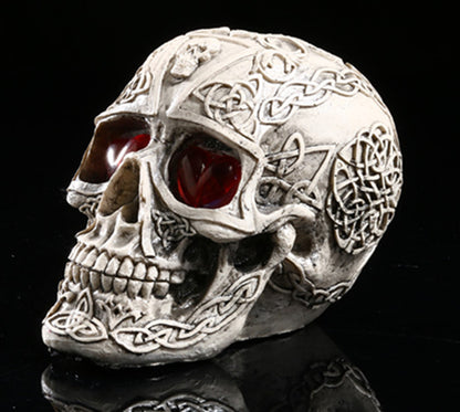 Resin skull led skull decoration for Halloween