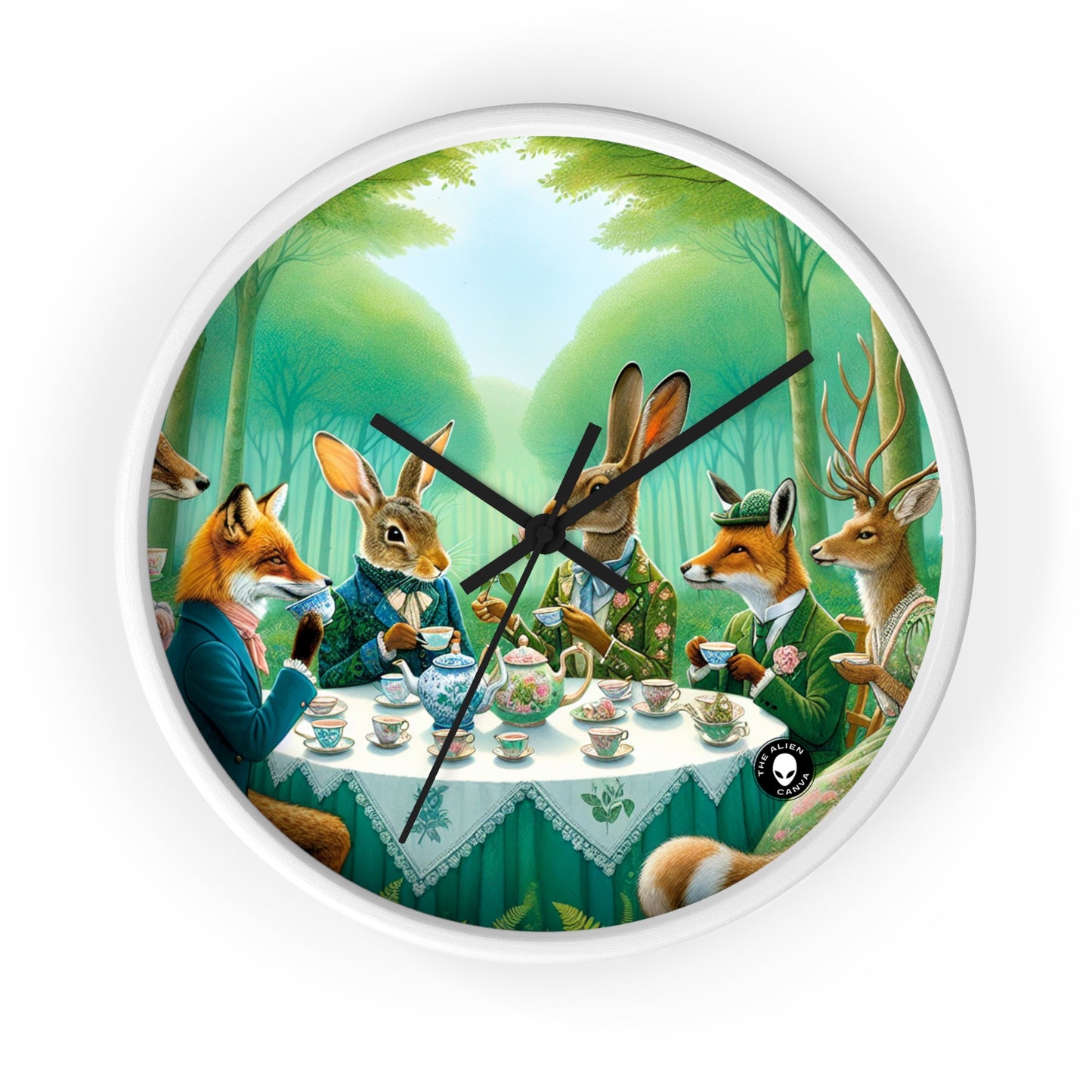 "Enchanted Tea in the Forest" - The Alien Wall Clock