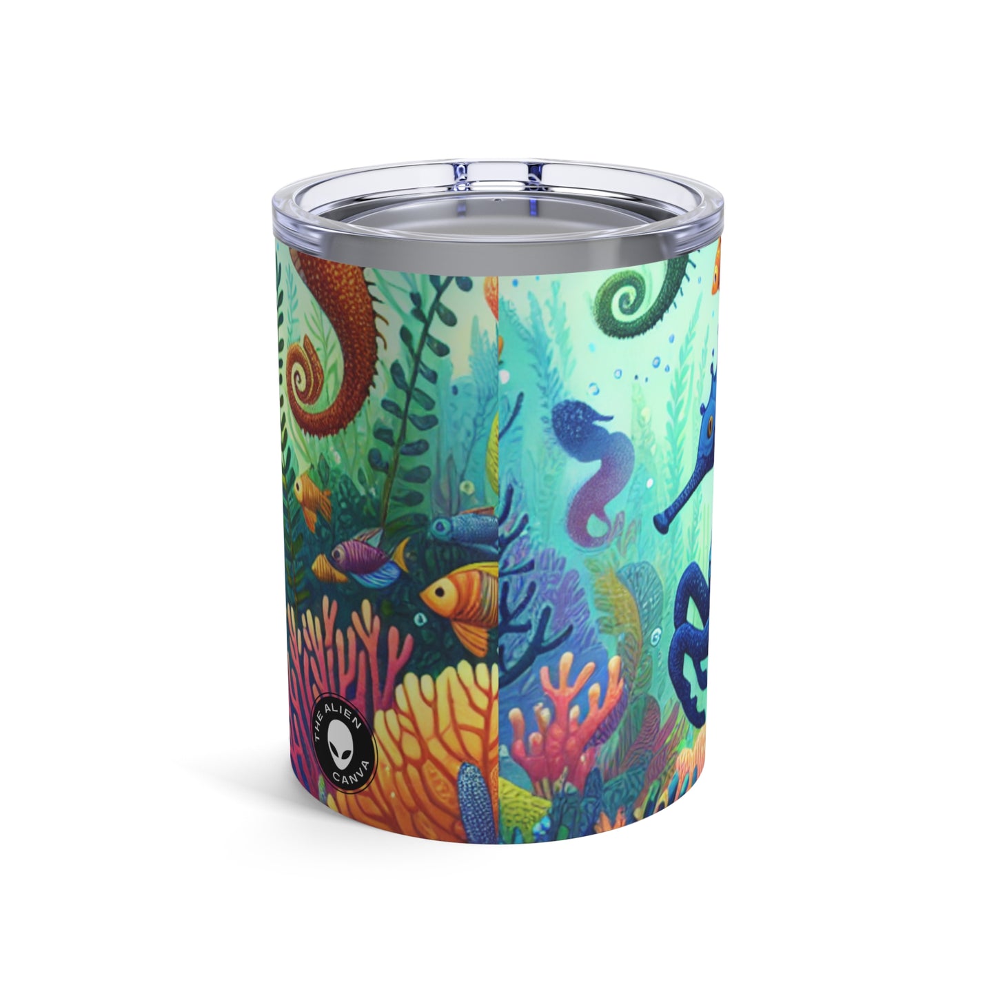 Enchanted Aquatic Realm: Mermaids and Seahorses - The Alien Tumbler 10oz