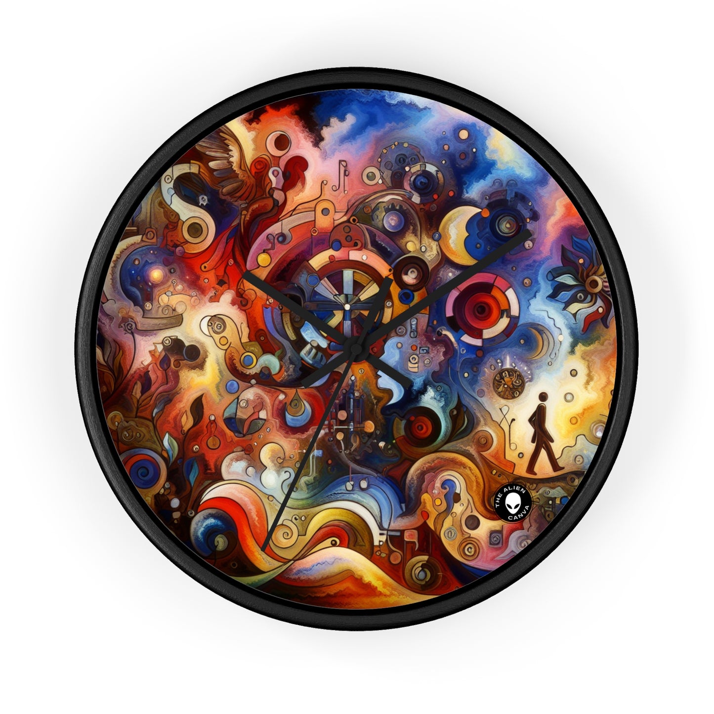 "Eternal Bloom and Fleeting Time" - The Alien Wall Clock Symbolism