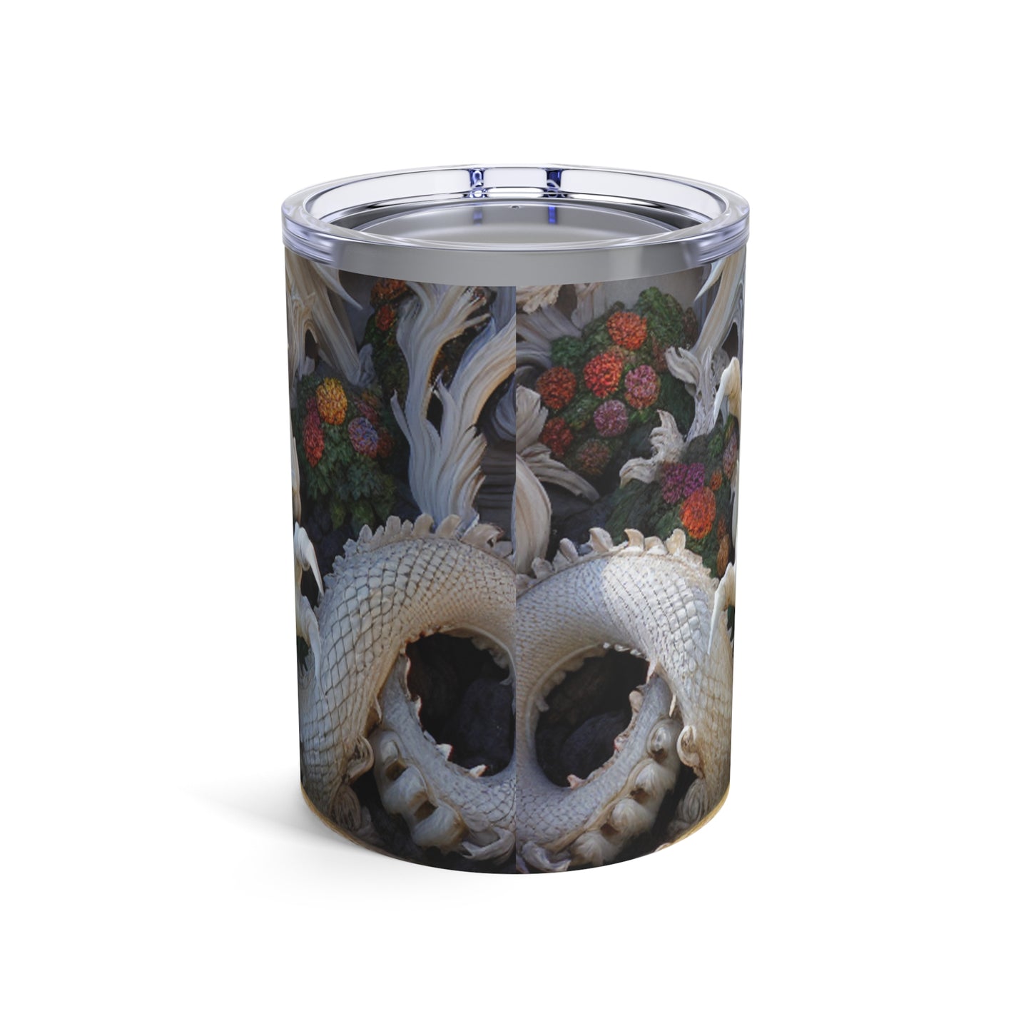 "Fiery Dragon Fountain: Heaven's Cascade" - El vaso alienígena estilo rococó de 10 oz