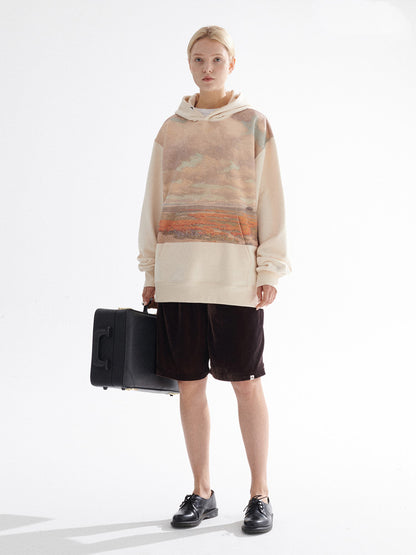 Thickened Loose Camping Top Printed Sweater