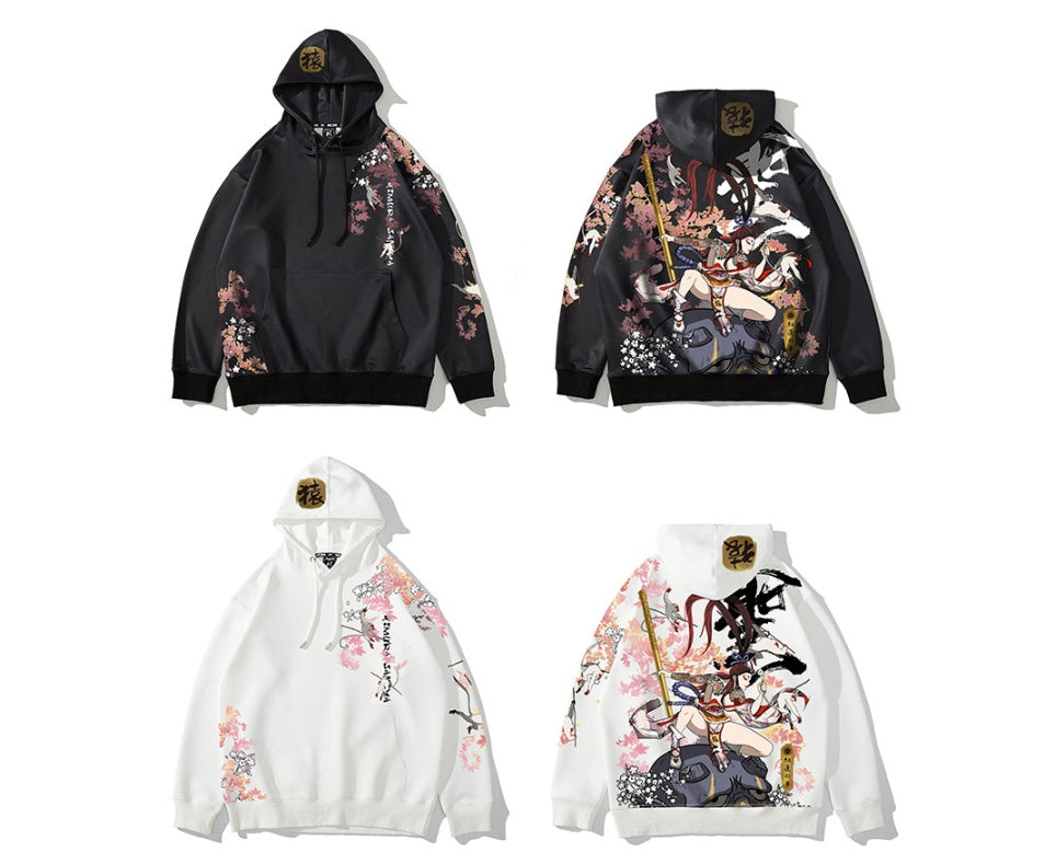 Printed hooded sweatshirt