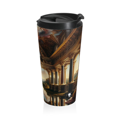 "A Neo-Renaissance Odyssey: A Modern Panorama" - The Alien Stainless Steel Travel Mug Renaissance Art