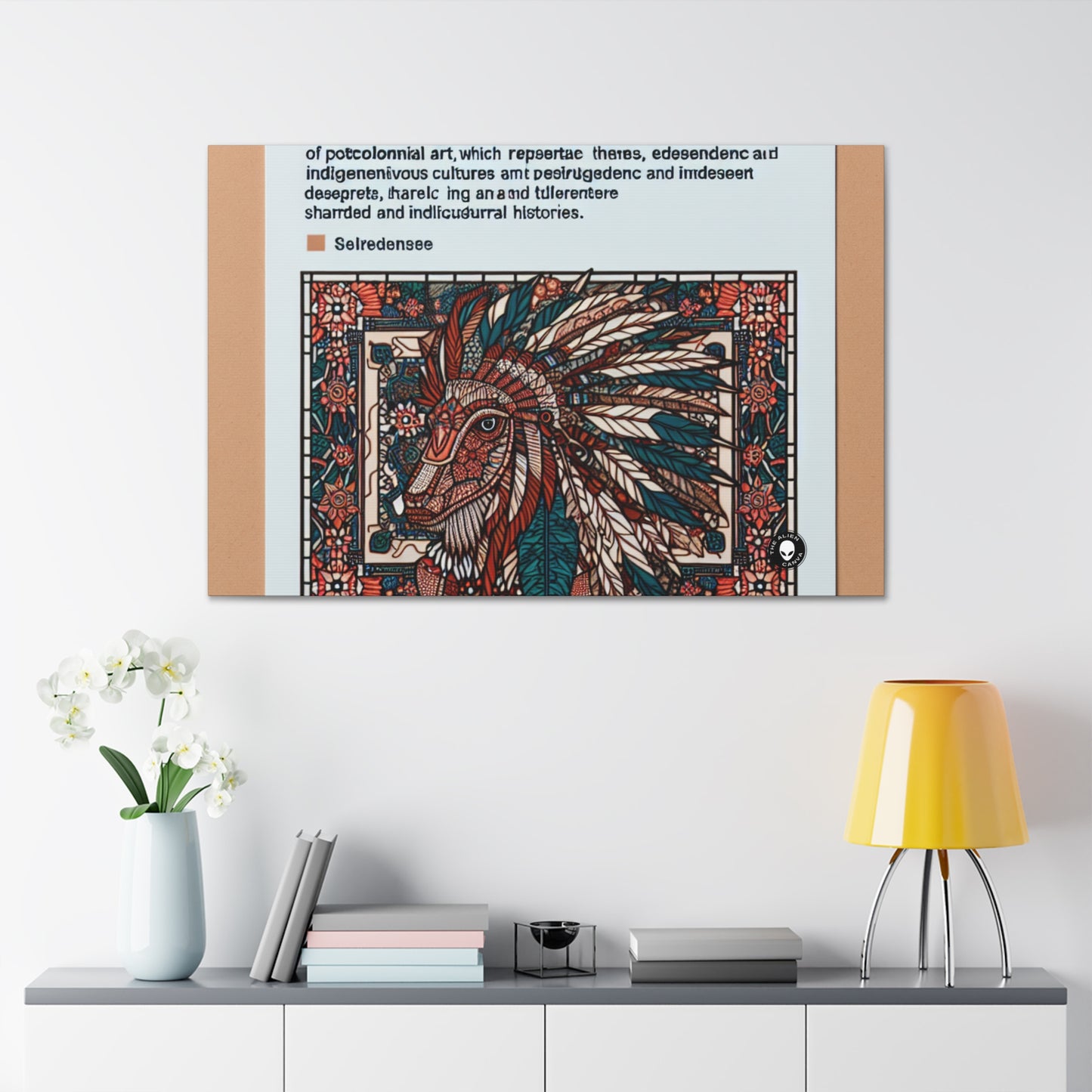 "Resiliencia revelada: una celebración poscolonial" - The Alien Canva Postcolonial Art