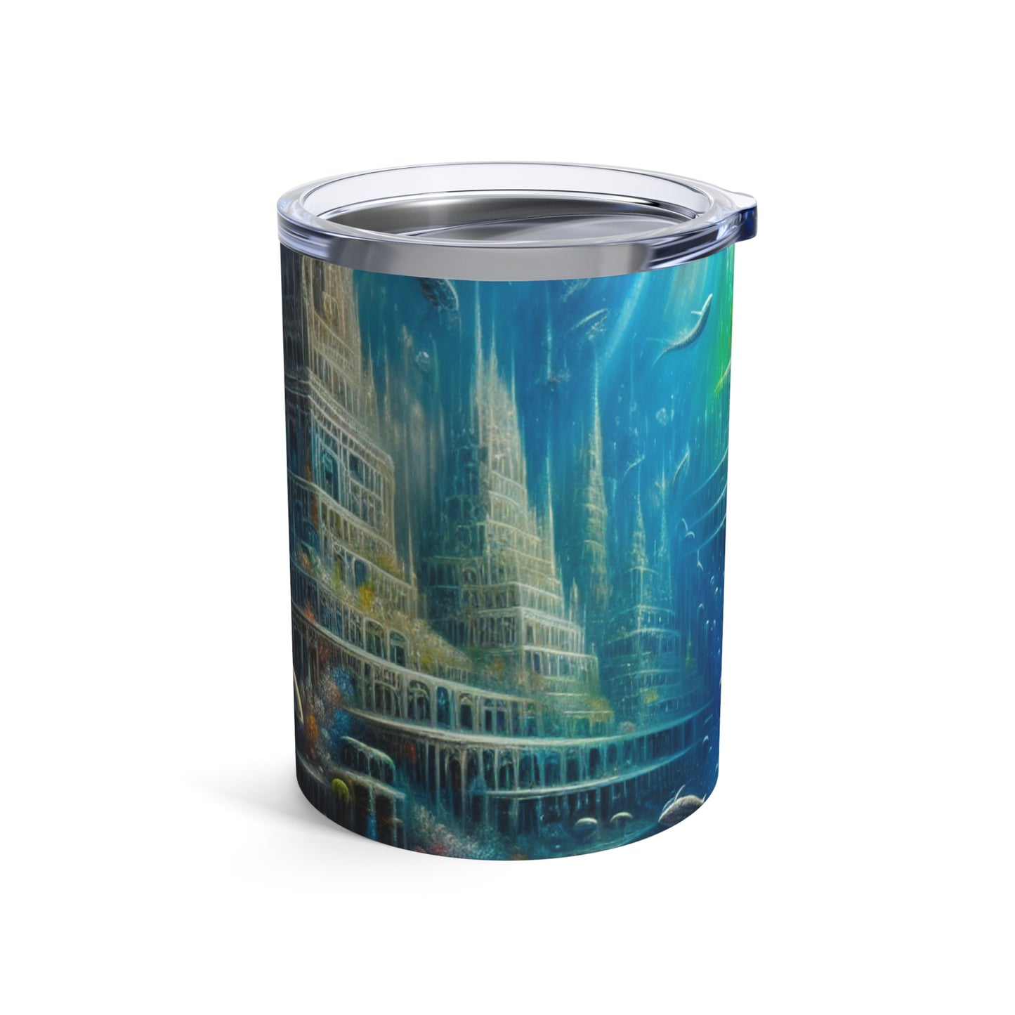 "La ville sous-marine enchantée" - Le verre Alien 10oz