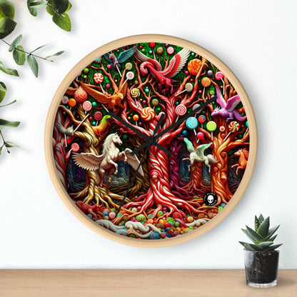 "Sweet Forest Whimsy" - L'horloge murale extraterrestre