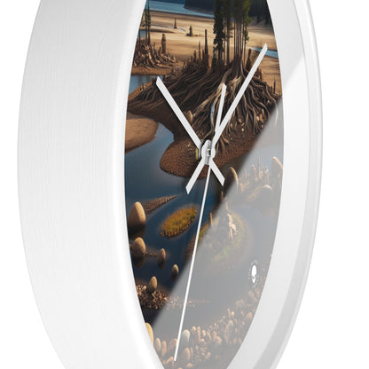 Transient Traces: An Immersive Land Art Installation Exploring the Fragility of Memories - The Alien Wall Clock Land Art