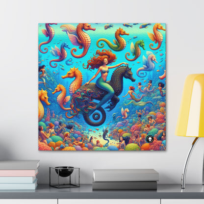 "Seahorse Serenade: Un mágico viaje submarino" - The Alien Canva