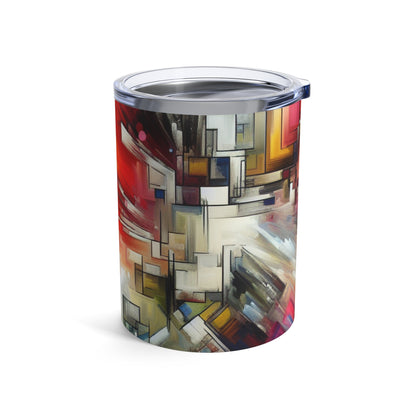 "Nature's Fury: An Abstract Expressionist Interpretation of a Raging Thunderstorm" - The Alien Tumbler 10oz Abstract Expressionism