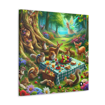 "Enchanted Forest Picnic: A Magical Gathering" - The Alien Canva