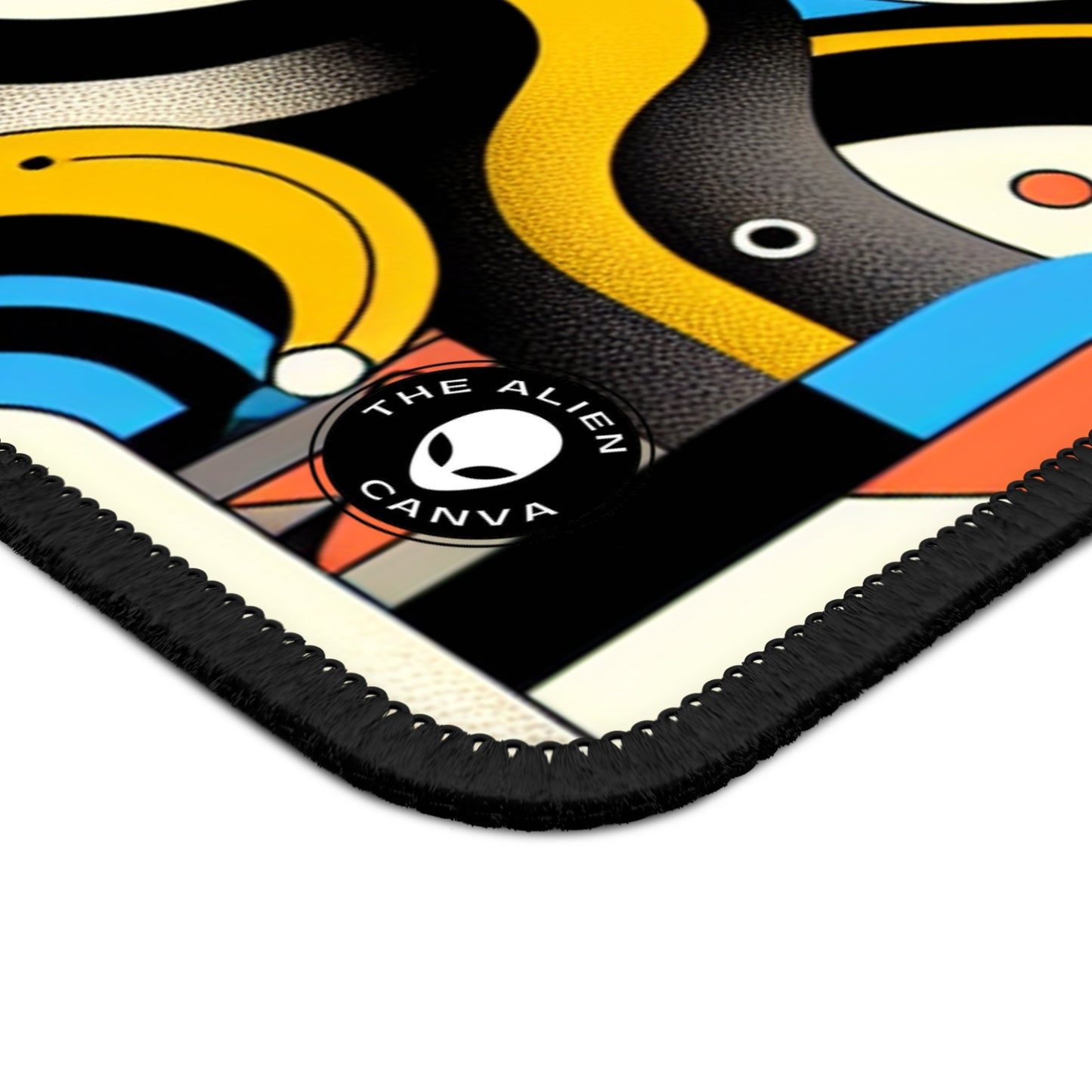 "Dada Fusion: A Whimsical Chaos of Everyday Objects" - The Alien Gaming Mouse Pad Neo-Dada