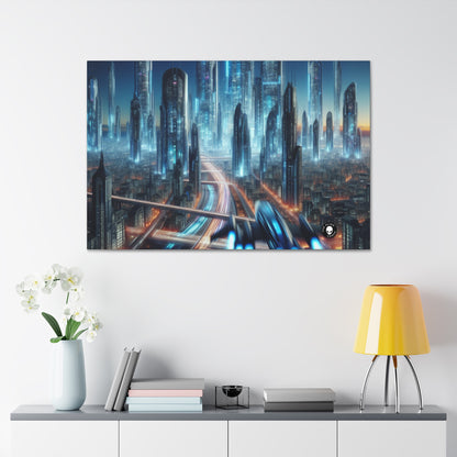 "Neon Skyline: paisajes urbanos del futuro" - The Alien Canva