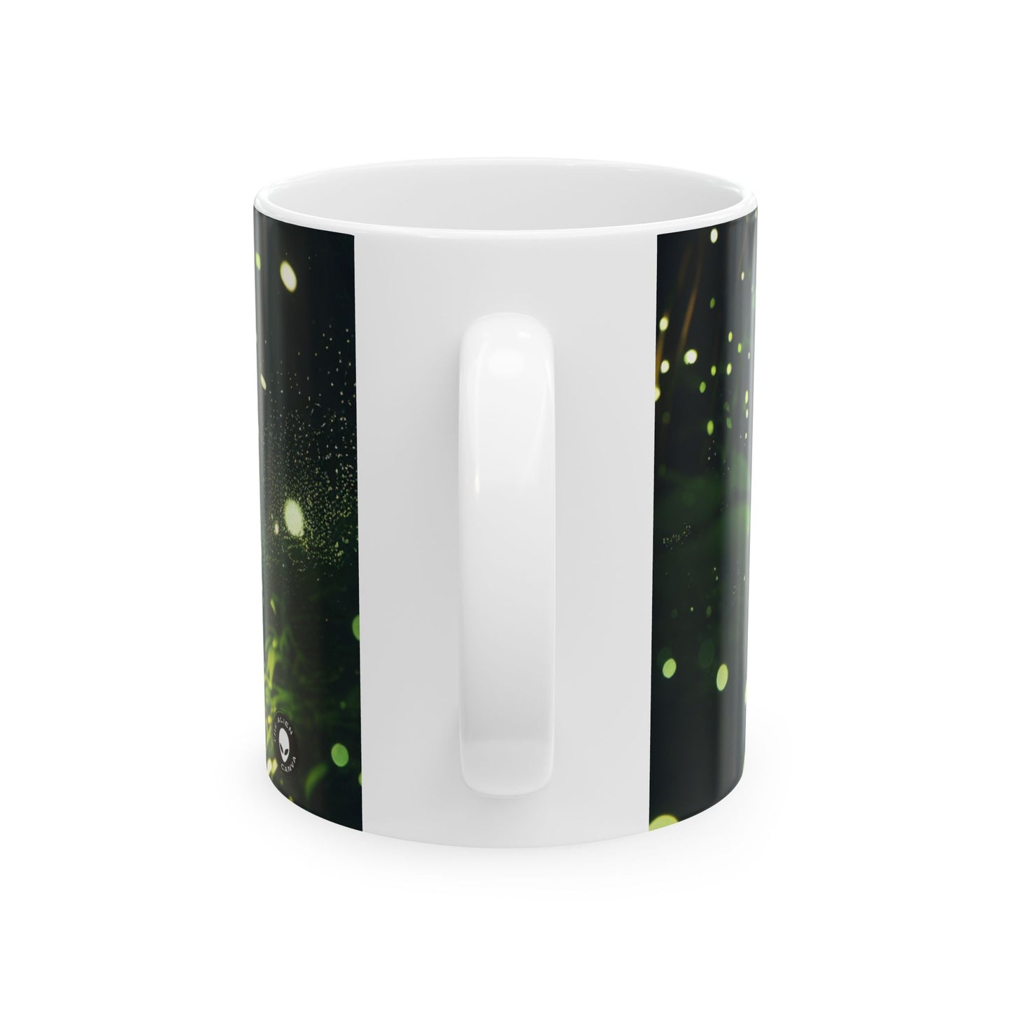 « Forêt de lucioles enchantées » – Tasse en céramique Alien 11 oz