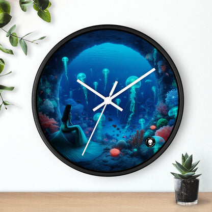 "La serenidad de las sirenas: un ballet de medusas" - El reloj de pared alienígena