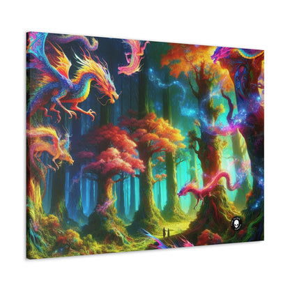 "El bosque arcoiris del dragón" - The Alien Canva