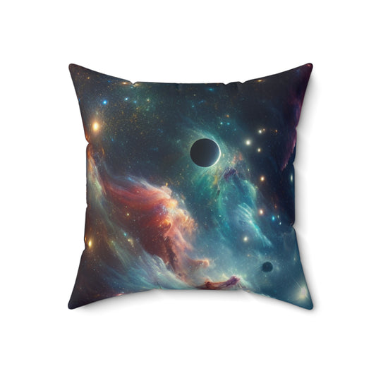 "Galactic Explorer"- The Alien Spun Polyester Square Pillow