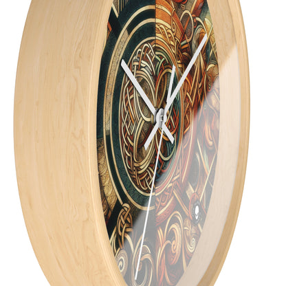 "Metamorphic Threads: Exploring Transformation through Celtic Knot Art" - The Alien Wall Clock Celtic Art