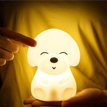 Lampe de table chien en silicone 