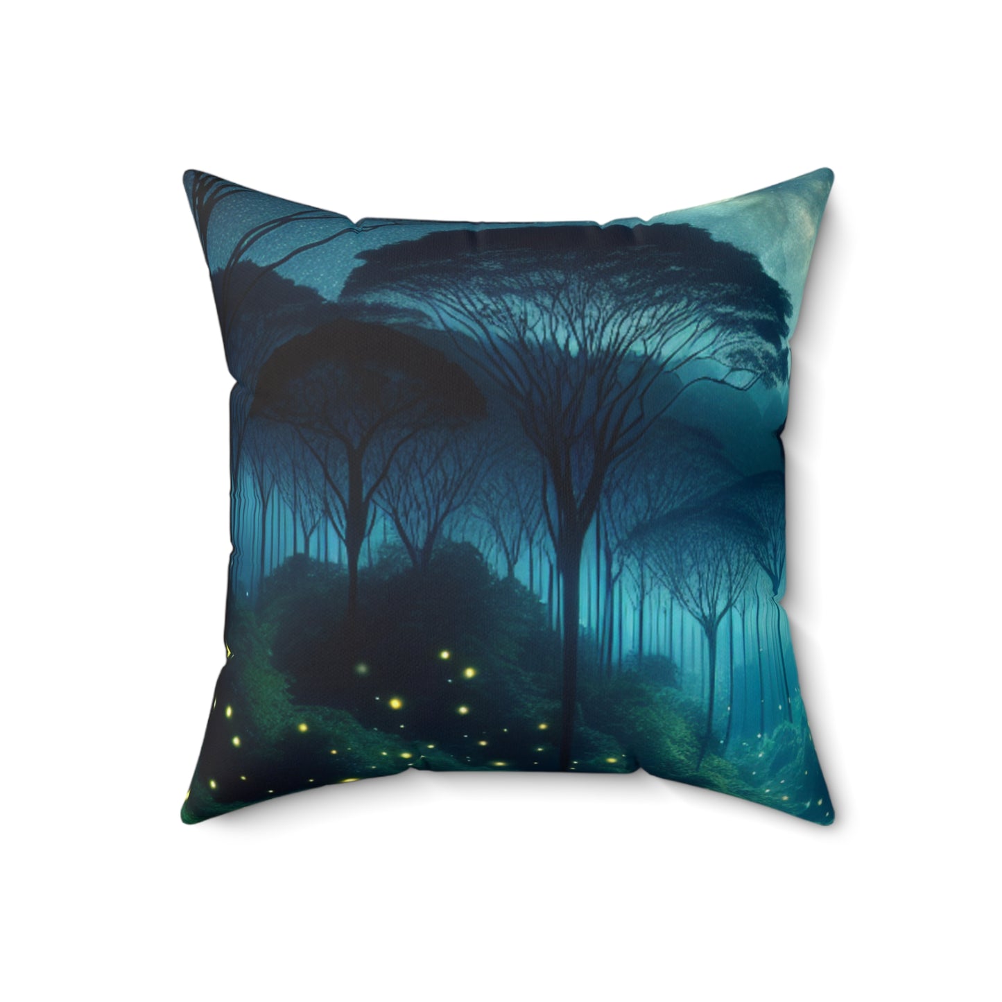 "Moonlit Enchantment"- The Alien Spun Polyester Square Pillow