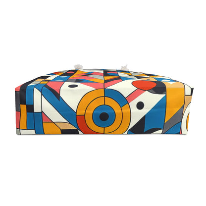 "Cityscape Ignited" - The Alien Weekender Bag Geometric Abstraction