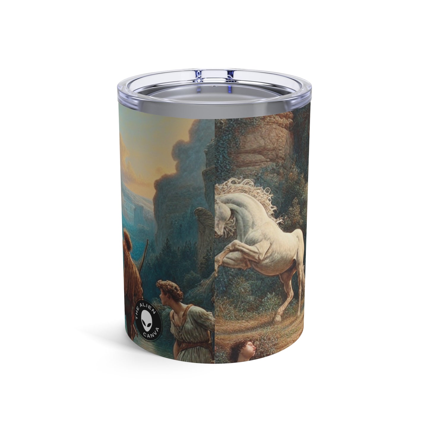 "Sunset Serenade: Un paisaje romántico" - The Alien Tumbler 10oz Romanticismo