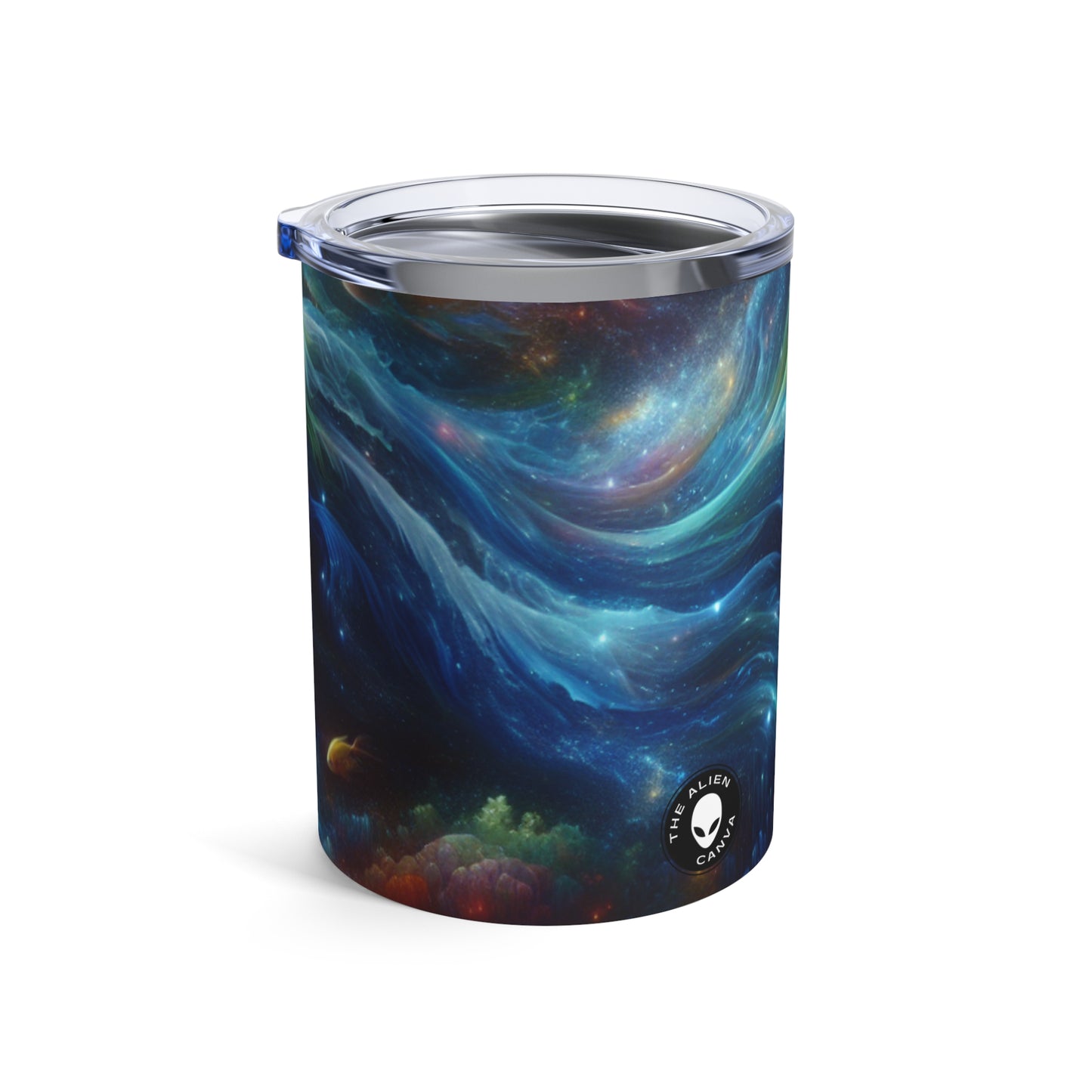 "Encantamiento bajo las estrellas: un viaje místico bajo el agua" - Vaso Alien de 10 oz