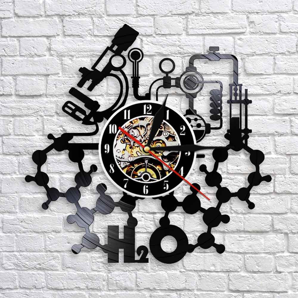 Horloge murale d'art mural en vinyle minimaliste moderne