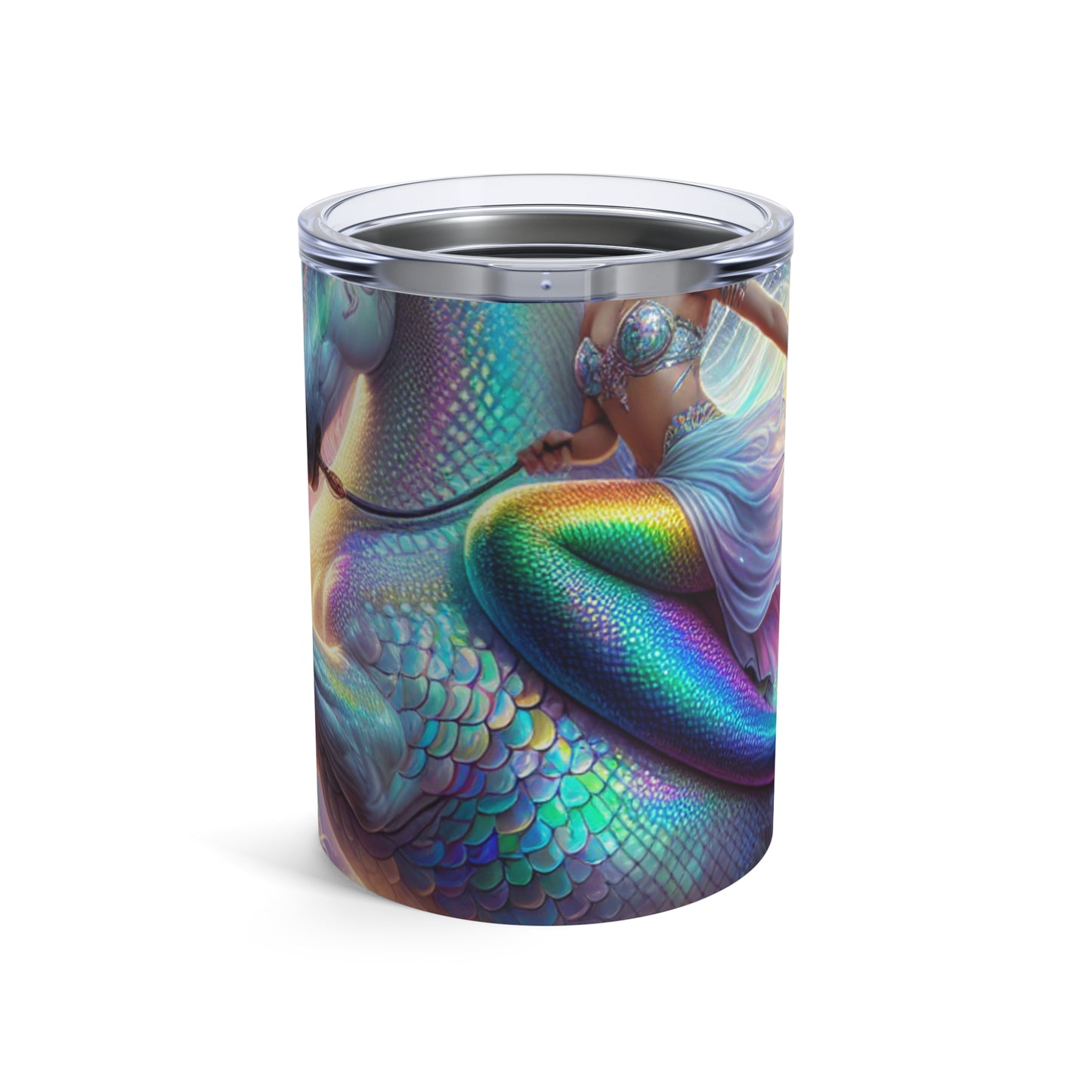 "La aventura de la sirena y el unicornio" - Vaso extraterrestre de 10 oz