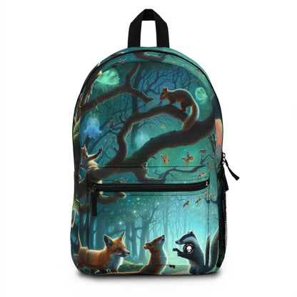 "Mystical Menagerie: Creatures frolicking in an enchanted forest" - The Alien Backpack