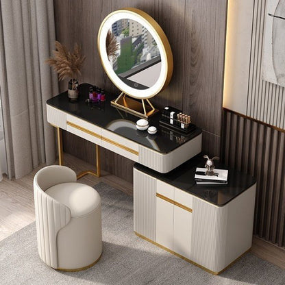 Modern Minimalist Small Apartment Leather Art Shoe Changing Stool