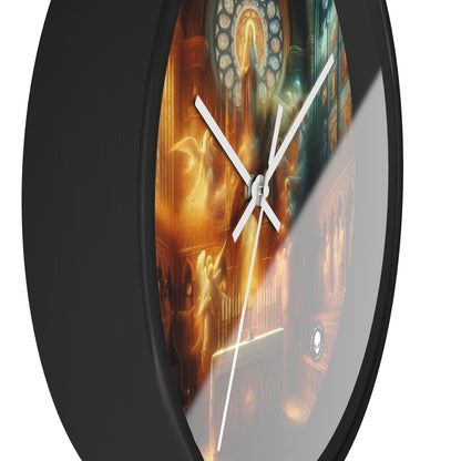 "Armonía de la Fe: Unidad Divina" - El Reloj de Pared Alien Arte Religioso