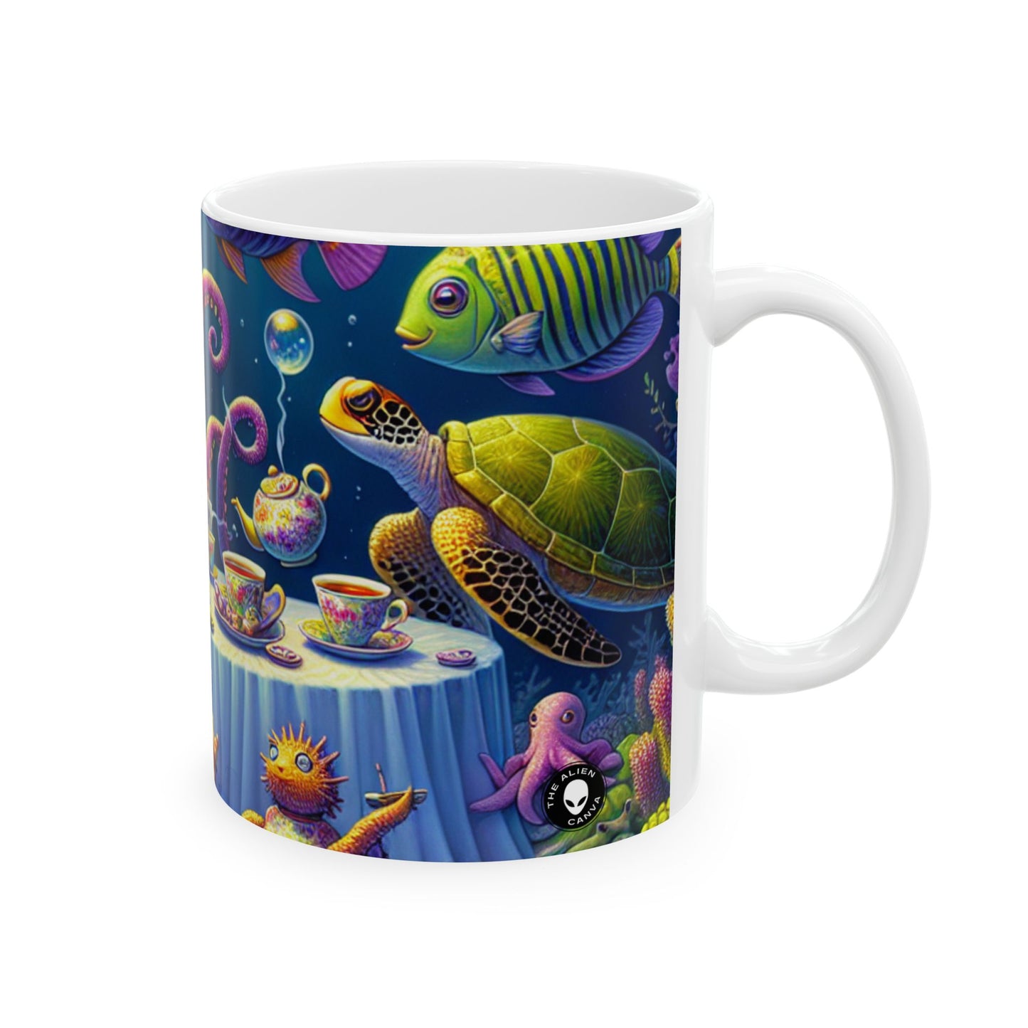 « L'heure du thé sous la mer » - La tasse en céramique Alien 11oz